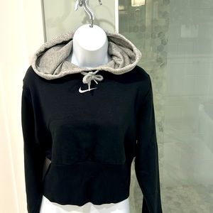 Nike layered crop hoodie